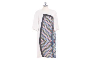 A DRIES VAN NOTEN ART PRINT DRESS