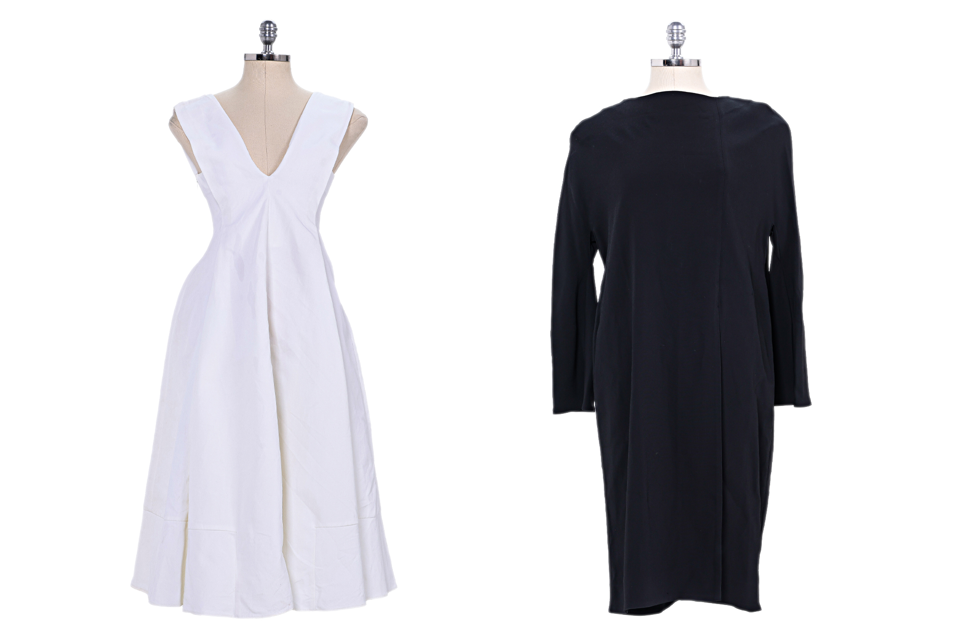 TWO MARNI DRESSES IN OFF-WHITE AND BLACK