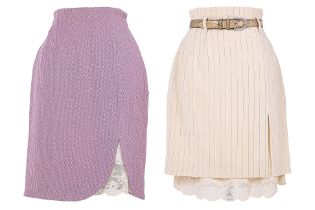 TWO CHRISTIAN DIOR SKIRTS