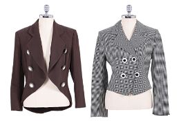 TWO CHRISTIAN DIOR SUIT JACKETS