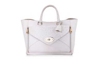 A MULBERRY WILLOW TOTE IN WHITE