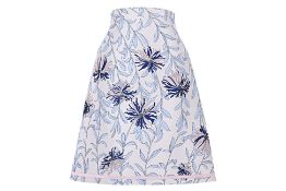 A GIAMBATTISTA VALLI FLORAL A-LINE SKIRT