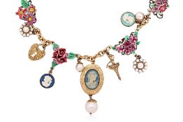 A DOLCE & GABBANA SICILY FLORAL NECKLACE