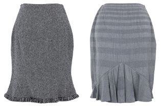 TWO CHRISTIAN DIOR SKIRTS