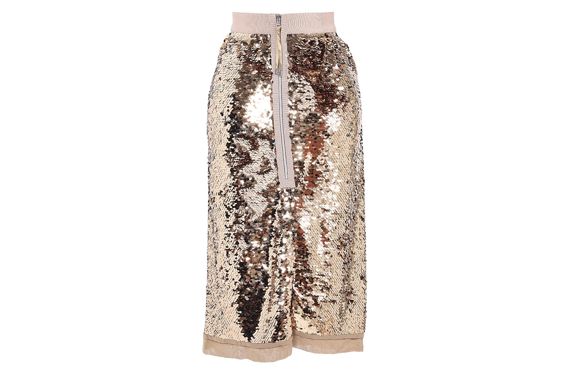 A DOLCE & GABBANA GOLD SEQUINED SKIRT - Image 2 of 2