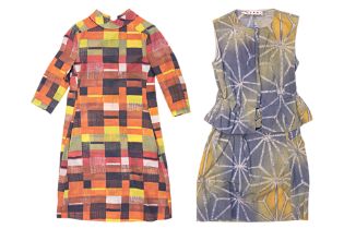 TWO MARNI ABSTRACT PRINT DRESSES