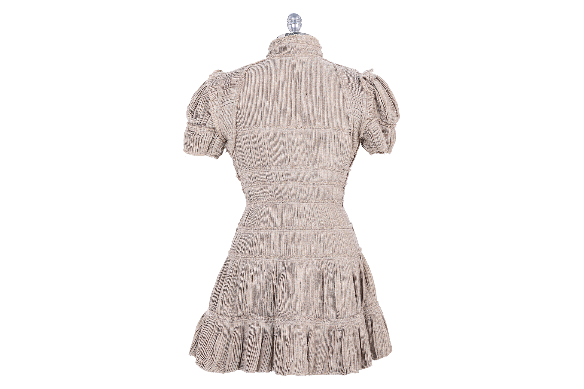 A FENDI BEIGE TIERED DRESS - Image 2 of 2