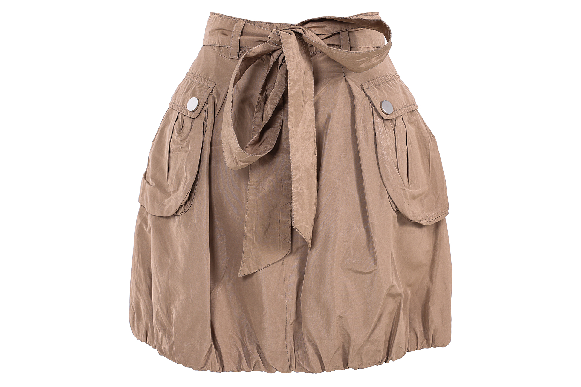 A DOLCE & GABBANA KHAKI BUBBLE SKIRT