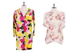 A MARNI FLORAL PRINT BLOUSE AND DRESS