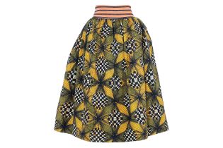 A STELLA JEAN AFRICAN WAX PRINT SKIRT