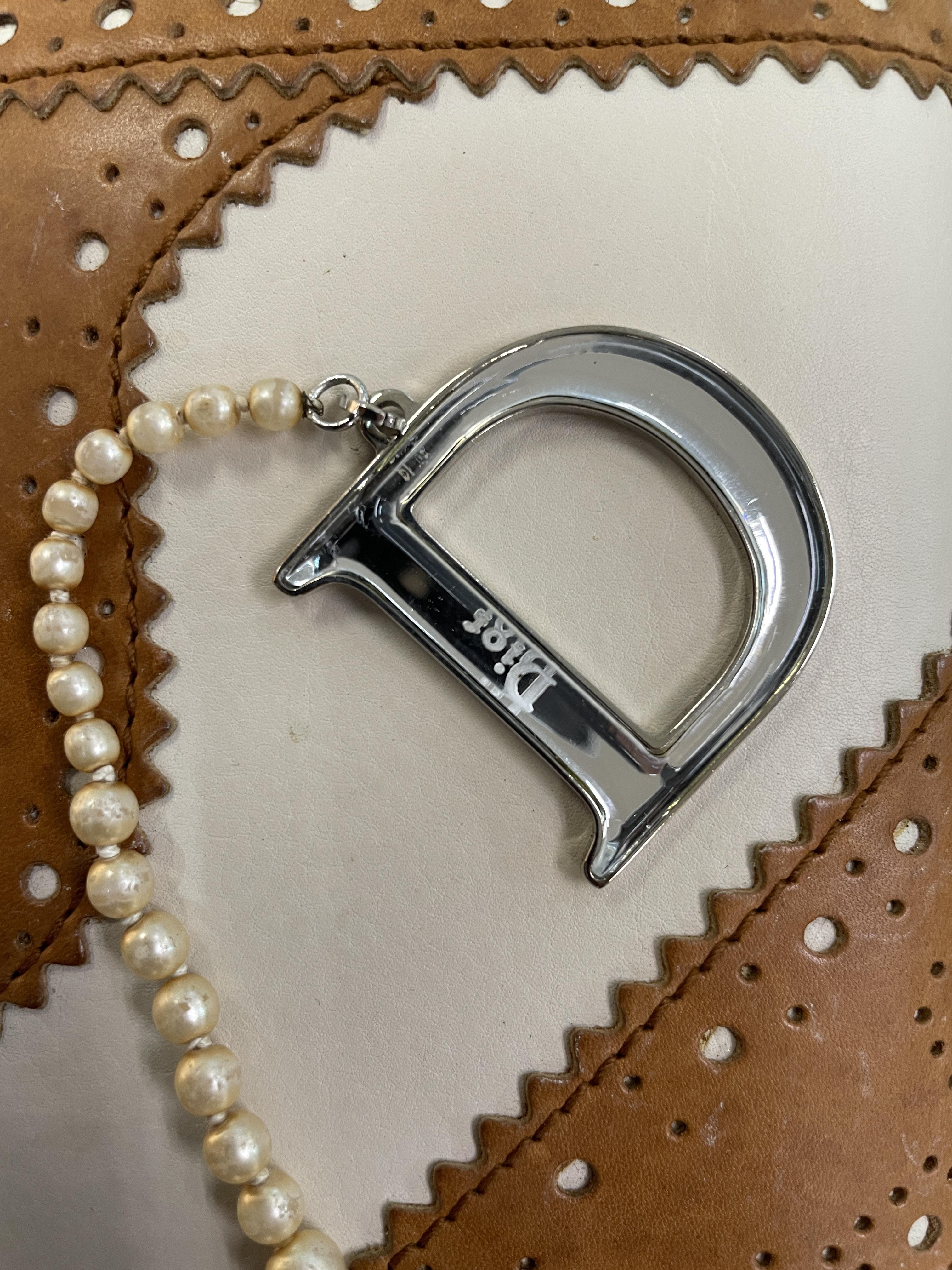 A CHRISTIAN DIOR 'D' TRICK BAG WITH FAUX PEARLS - Image 19 of 22