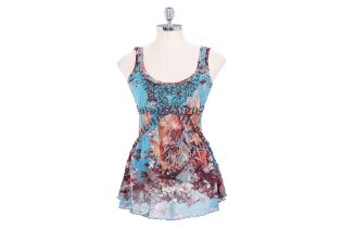 A JEAN PAUL GAULTIER SOLEIL FLORAL PRINT DRESS