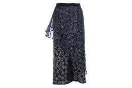 A DRIES VAN NOTEN EMBROIDERED SEQUINED SKIRT