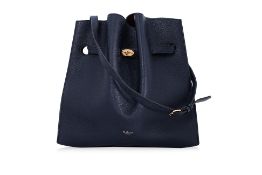 A MULBERRY NAVY TYNDALE BUCKET BAG