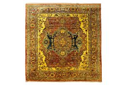 AN AFGHAN SERAPI WOOL RUG (283 x 233cm)