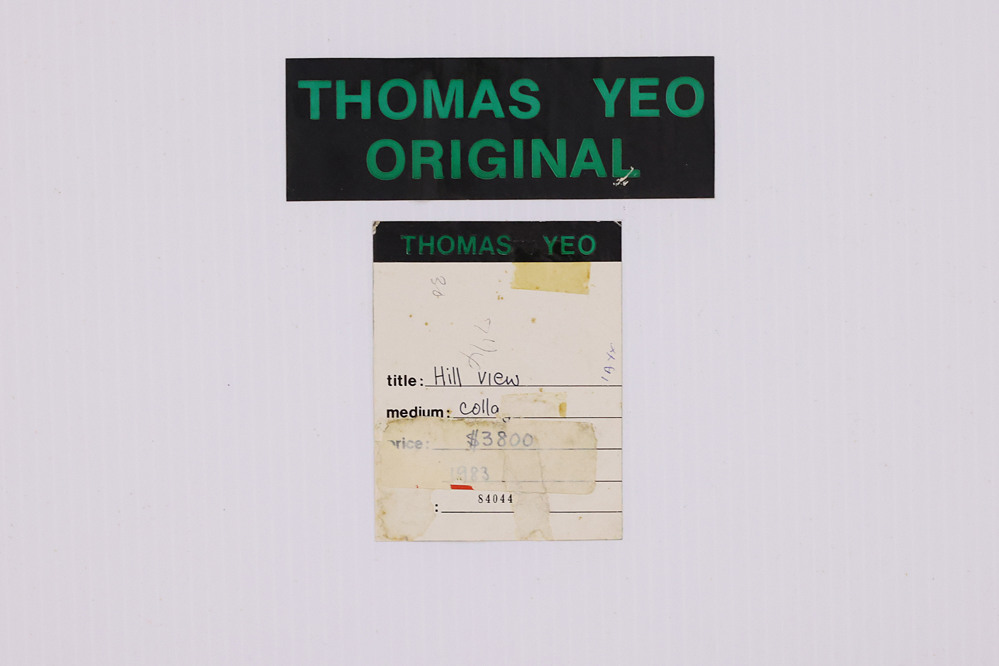 THOMAS YEO (SINGAPOREAN, B. 1936) - 'HILLVIEW' - Image 4 of 4