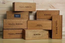KRUG CHAMPAGNE ASSORTED WOOD BOXES