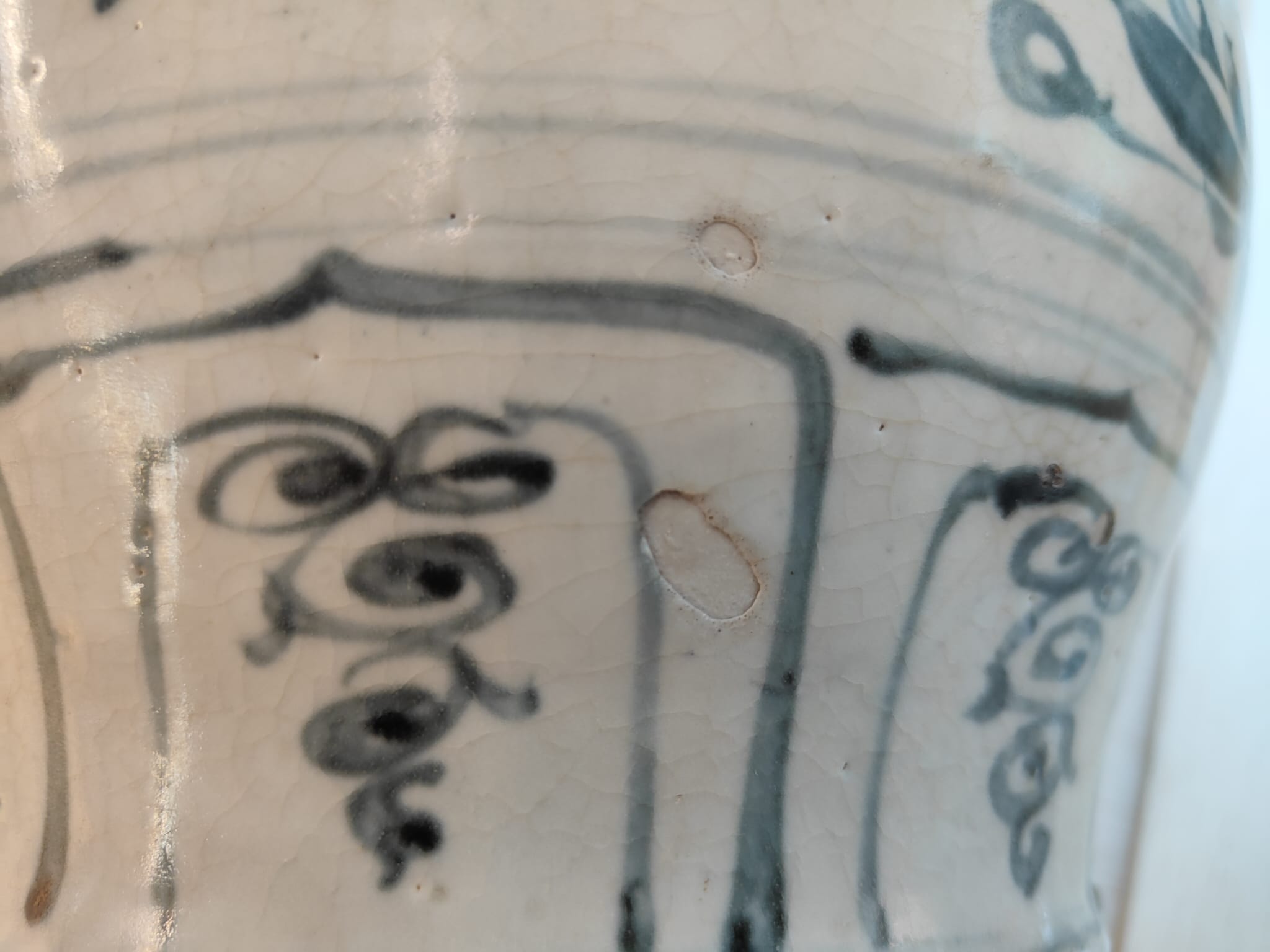 A LARGE VIETNAMESE BLUE AND WHITE FISH JAR - Image 7 of 17