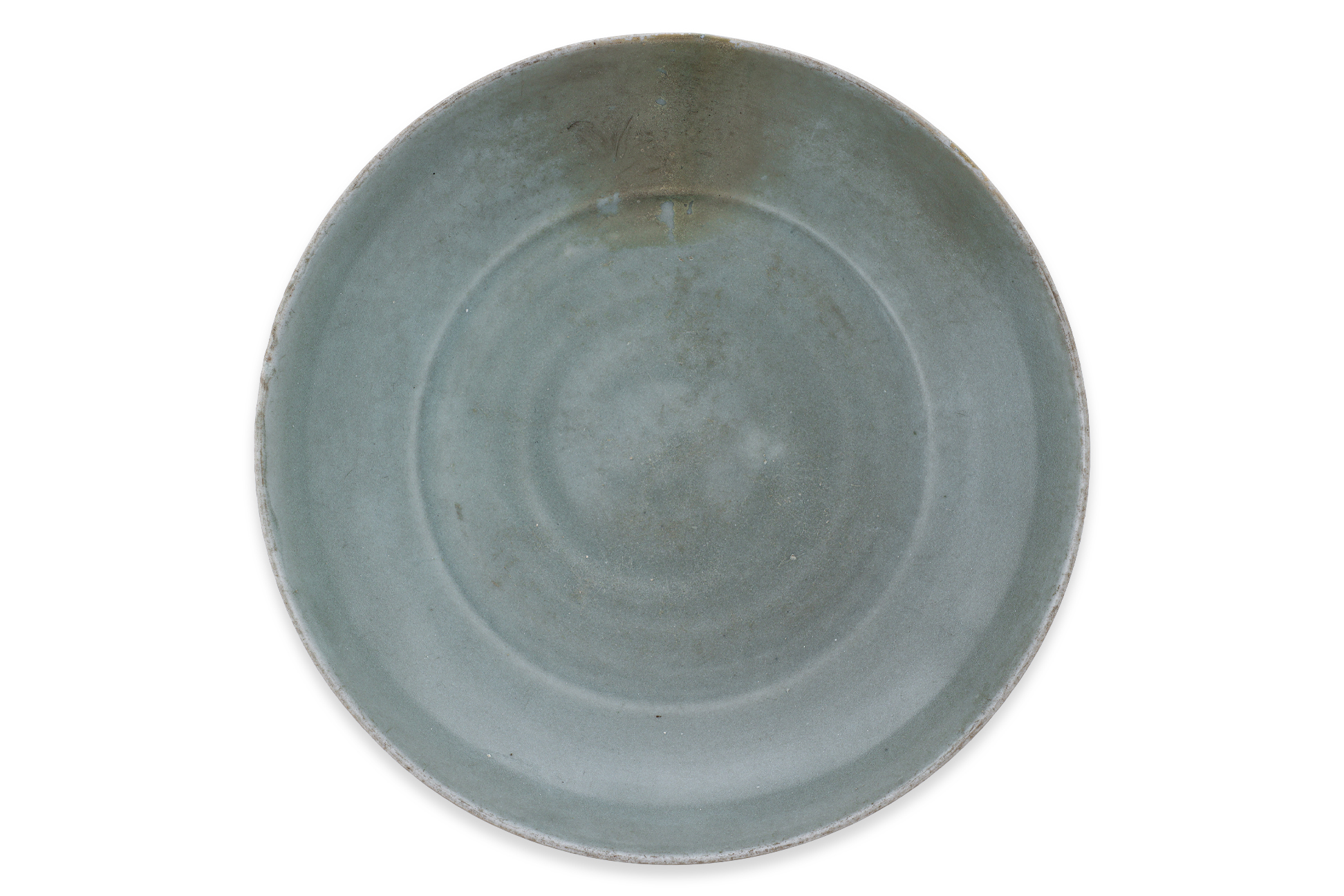 A LONGQUAN CELADON LOTUS DISH