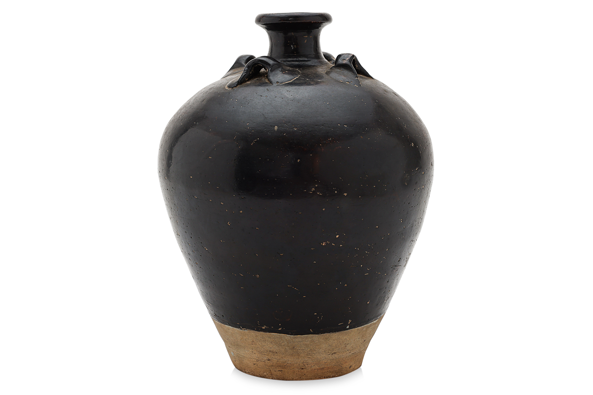 A DARK BROWN GLAZED MEIPING JAR - Image 2 of 5