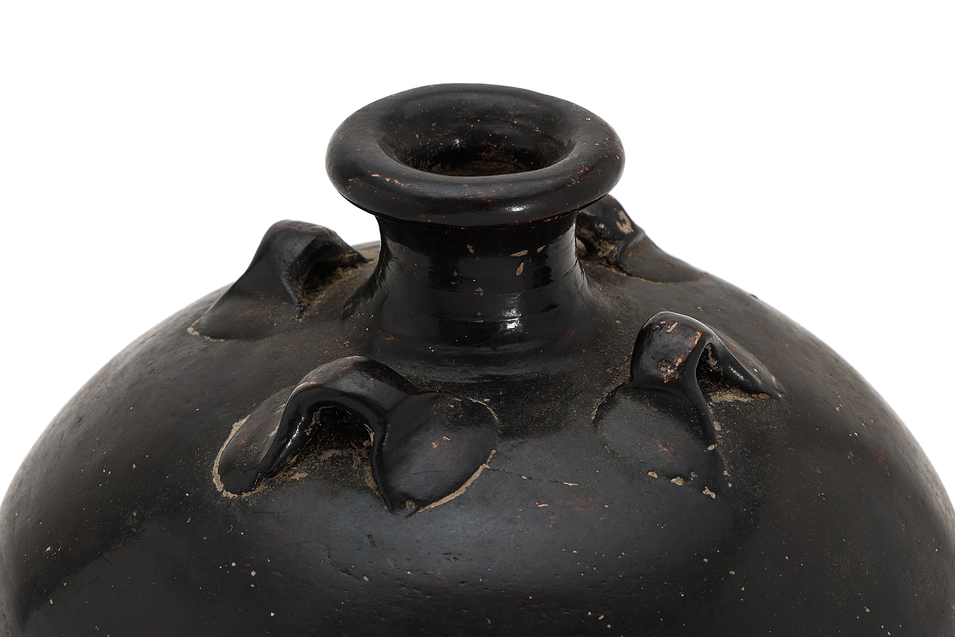 A DARK BROWN GLAZED MEIPING JAR - Image 3 of 5