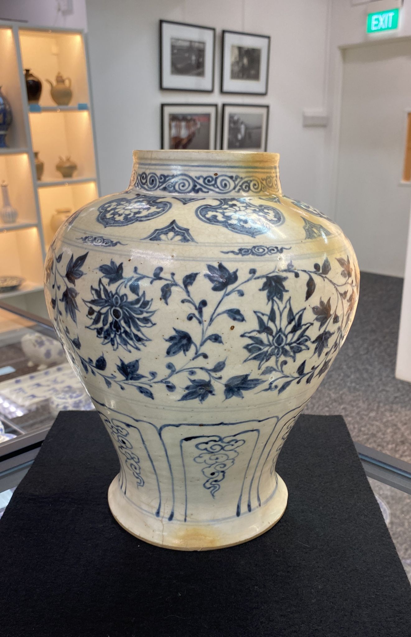 A LARGE VIETNAMESE BLUE AND WHITE BALUSTER JAR - Image 7 of 13