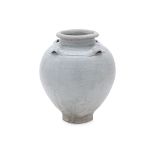 A LARGE QINGBAI GLAZED OVOID JAR