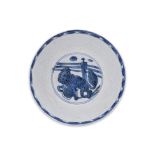 A BLUE AND WHITE ANHUA BOWL