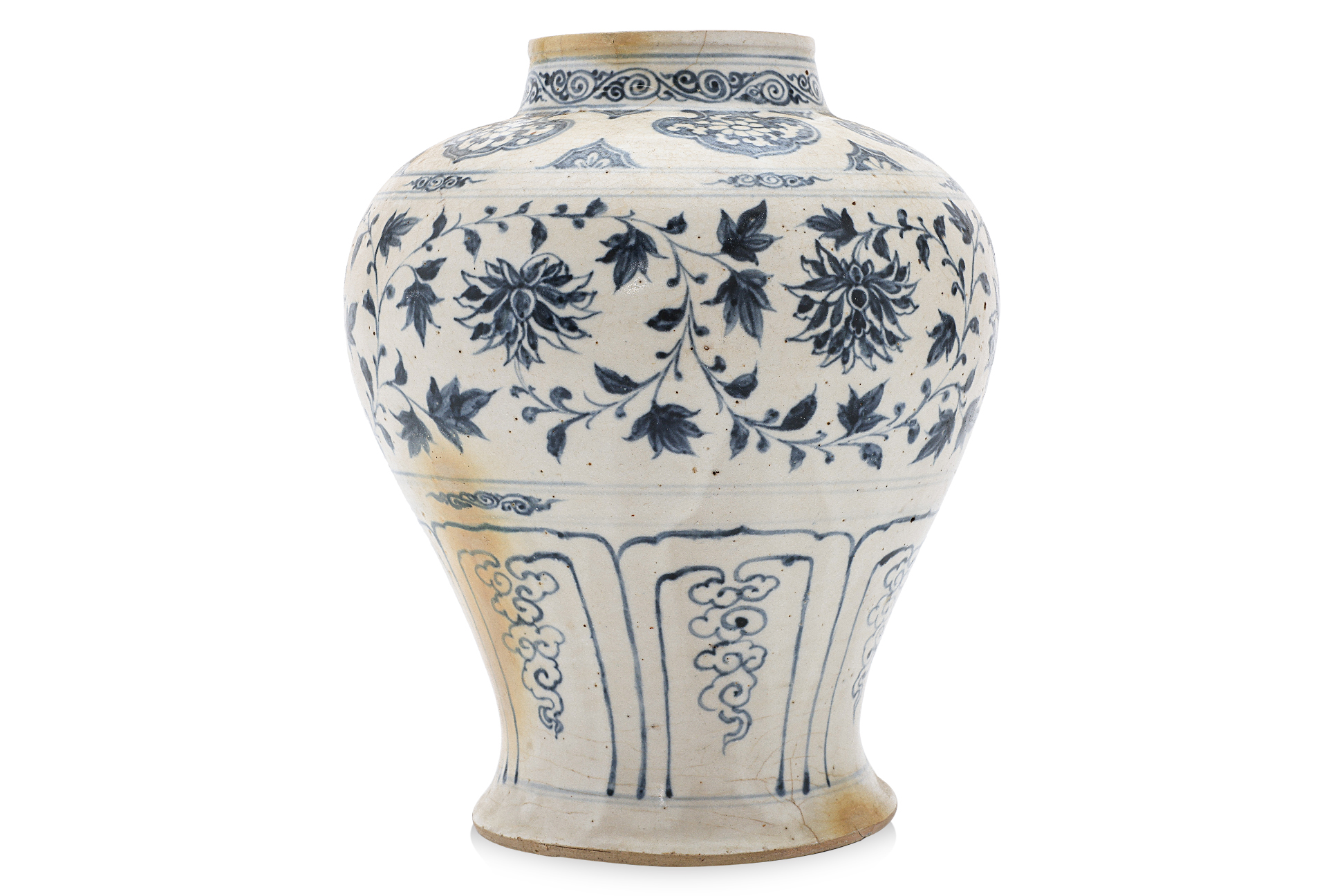A LARGE VIETNAMESE BLUE AND WHITE BALUSTER JAR - Image 2 of 13