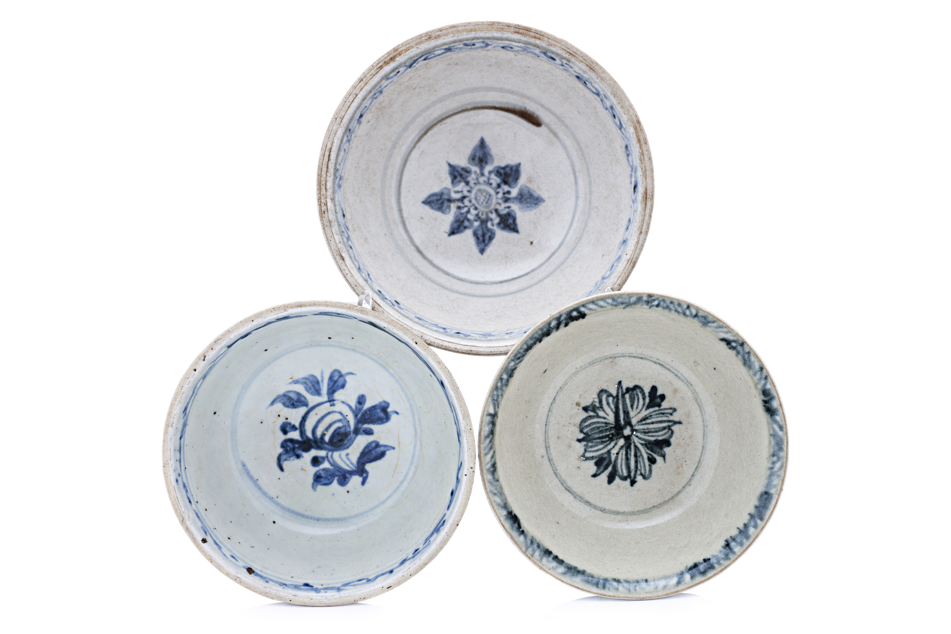 THREE BLUE AND WHITE BOWLS - Image 2 of 3