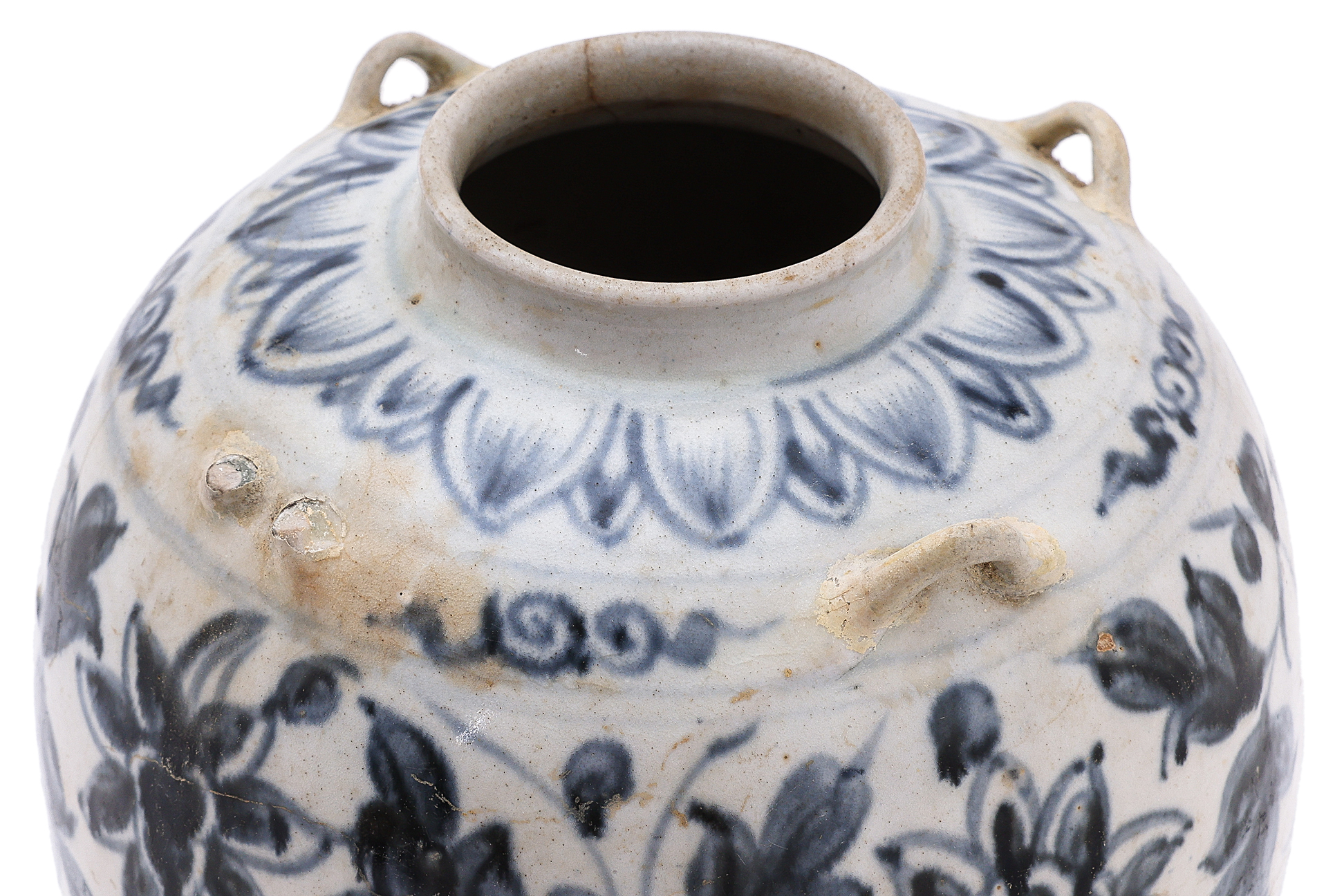 A VIETNAMESE BLUE AND WHITE JAR - Image 3 of 10