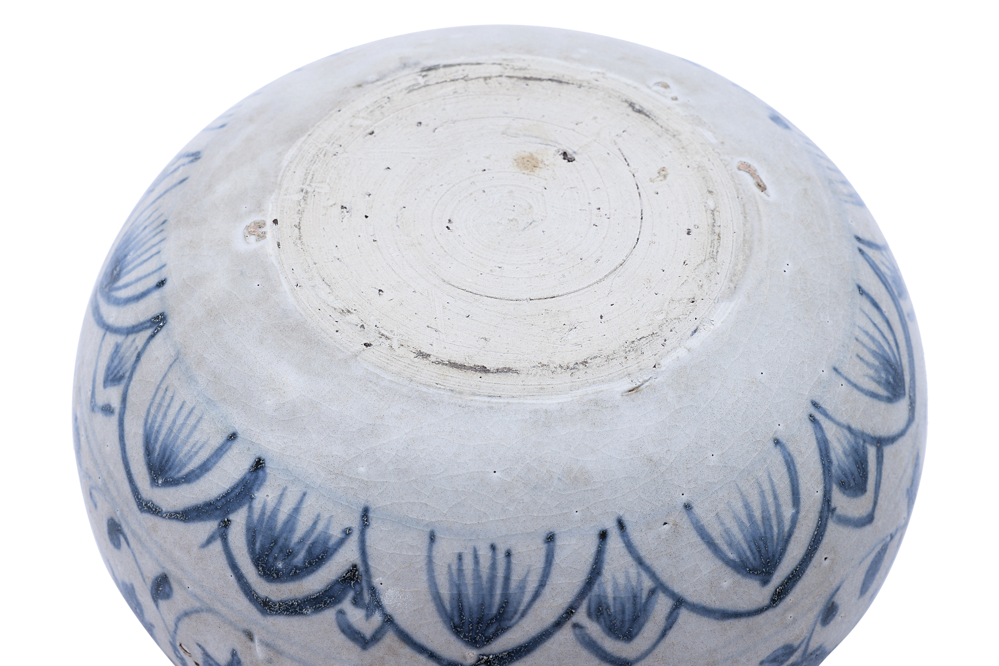 A VIETNAMESE BLUE AND WHITE SPHERICAL JAR - Image 5 of 14