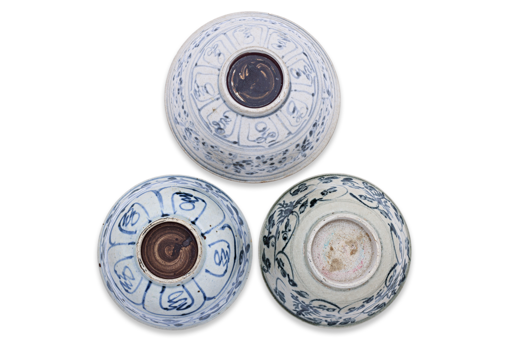 THREE BLUE AND WHITE BOWLS - Image 3 of 3