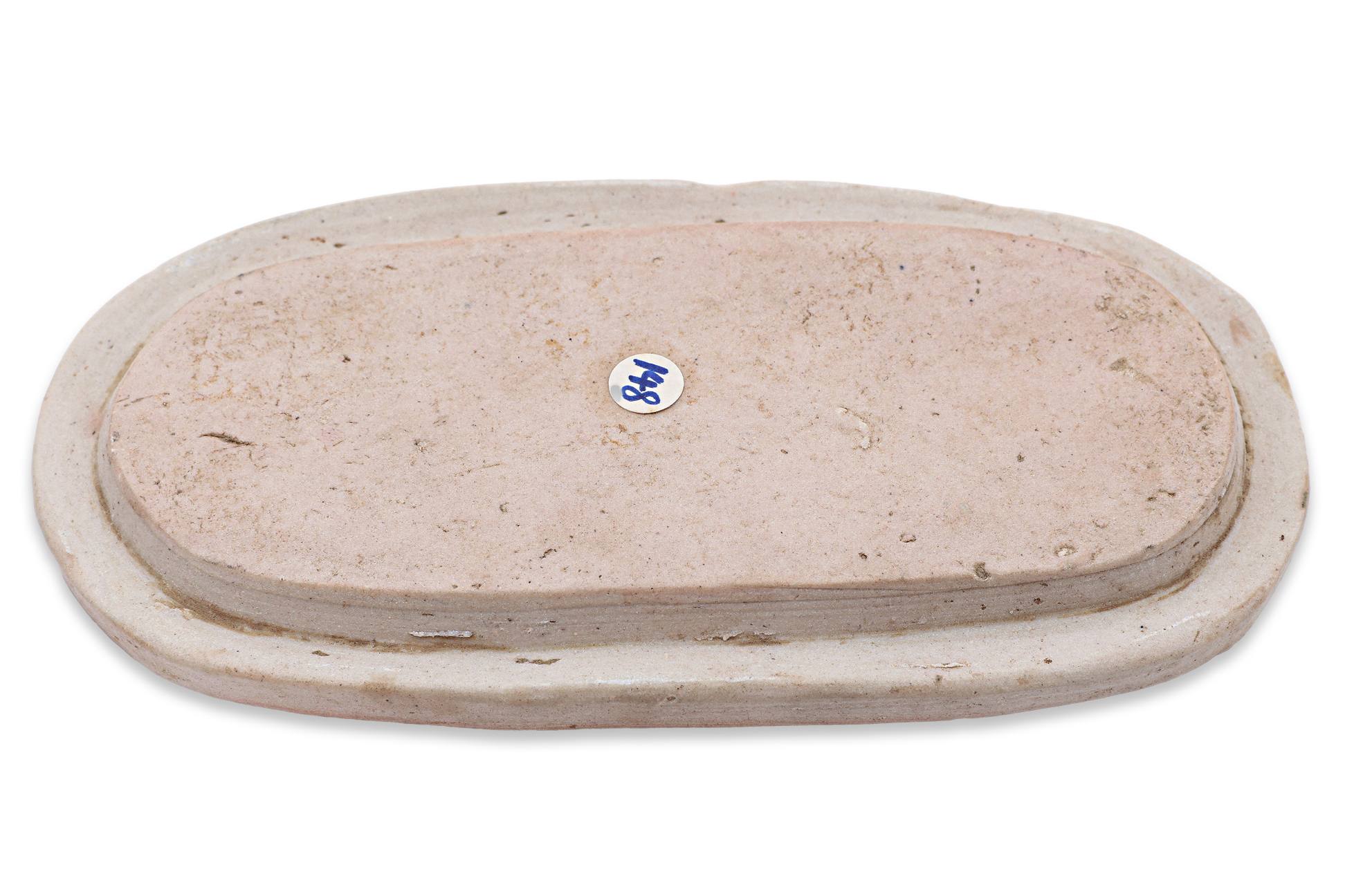 A MONOCHROME BLUE-GLAZED OVAL BOX, COVER AND LINER - Image 4 of 18