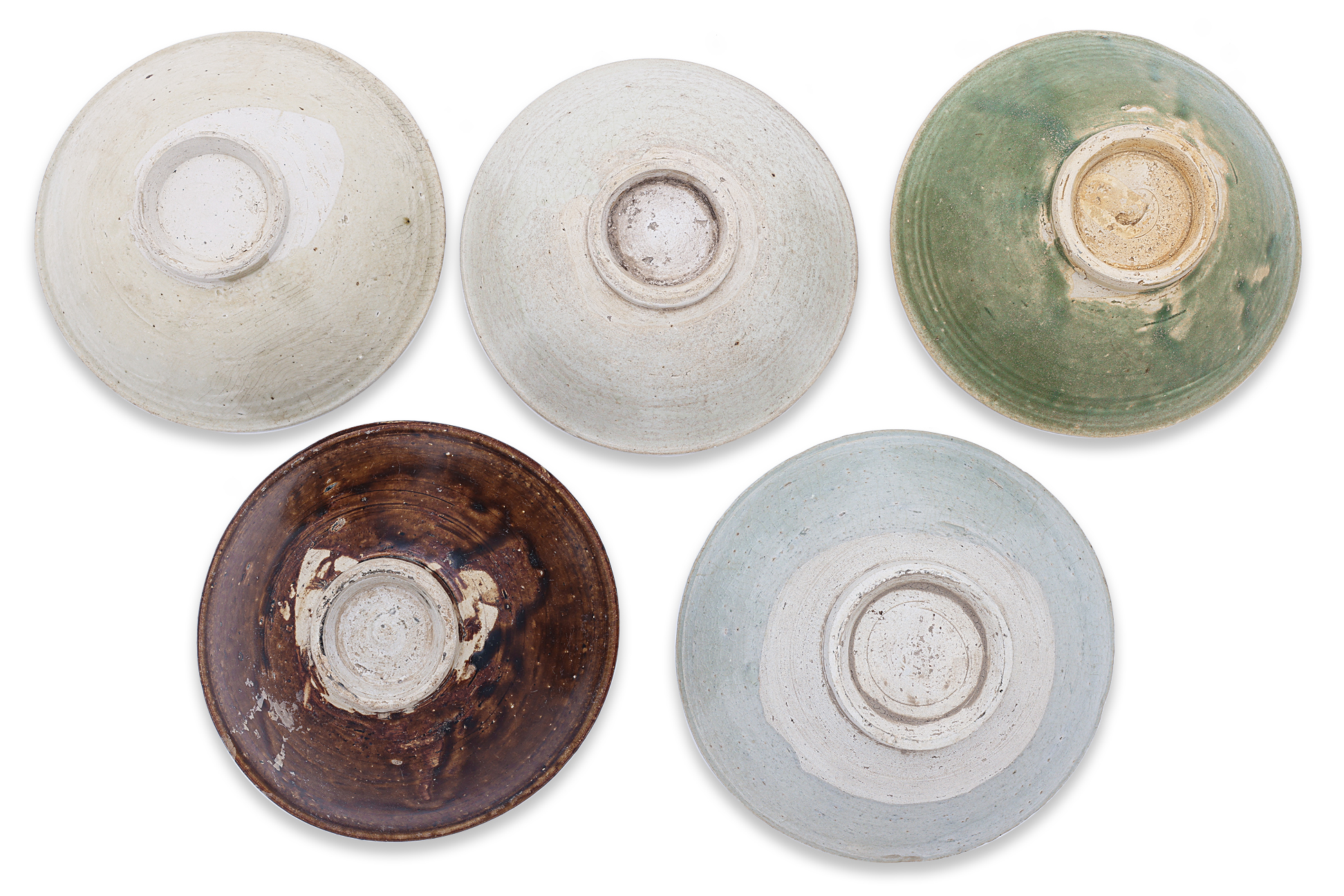 A GROUP OF FIVE VIETNAMESE BOWLS - Bild 3 aus 3