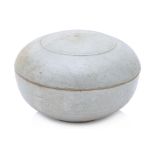 A VIETNAMESE WHITE GLAZED CIRCULAR BOX AND COVER