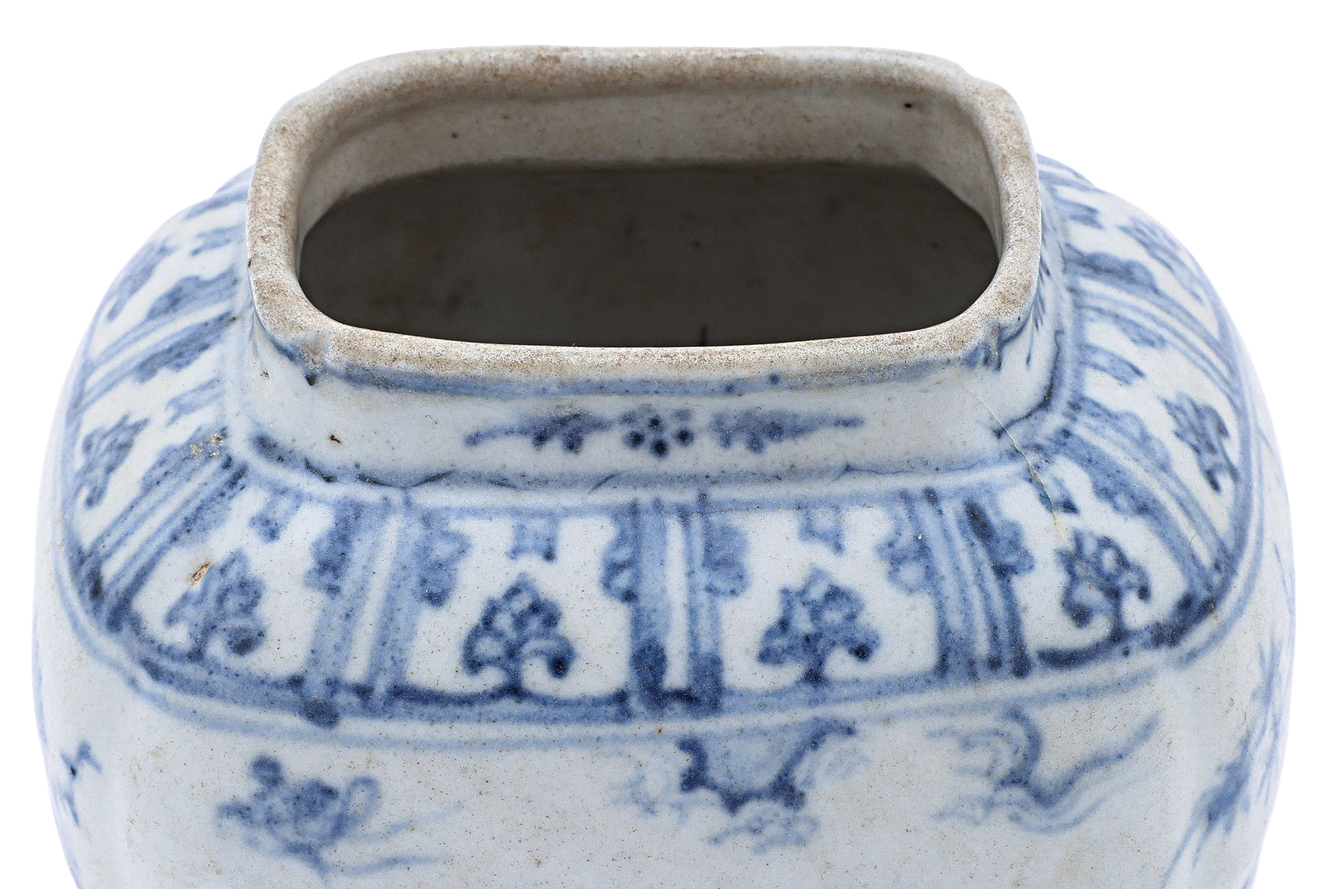 A BLUE AND WHITE PORCELAIN BOYS JAR - Image 3 of 11