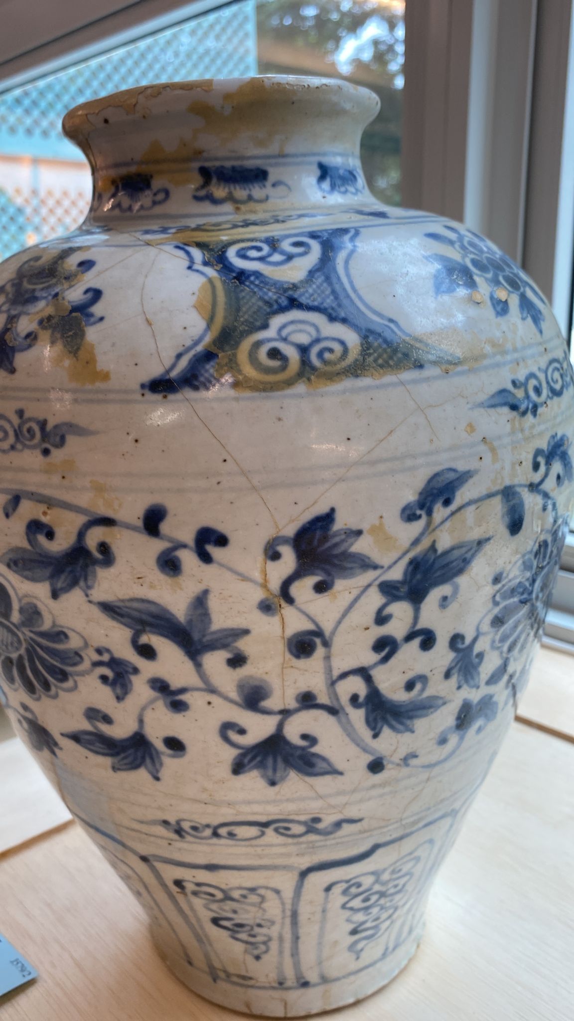A LARGE VIETNAMESE BLUE AND WHITE JAR - Image 7 of 15