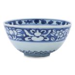 A BLUE AND WHITE PORCELAIN BOWL