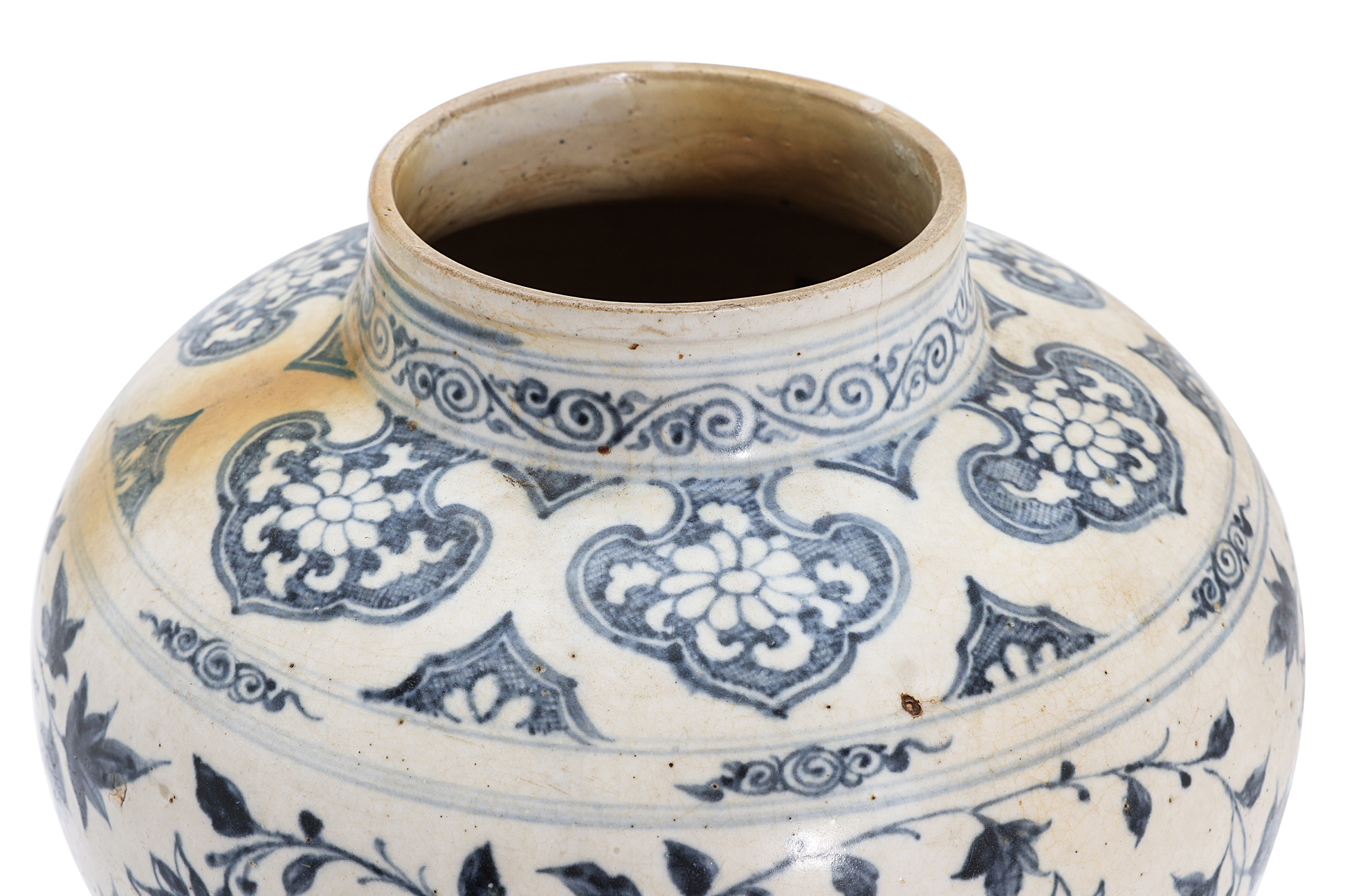 A LARGE VIETNAMESE BLUE AND WHITE BALUSTER JAR - Image 4 of 13