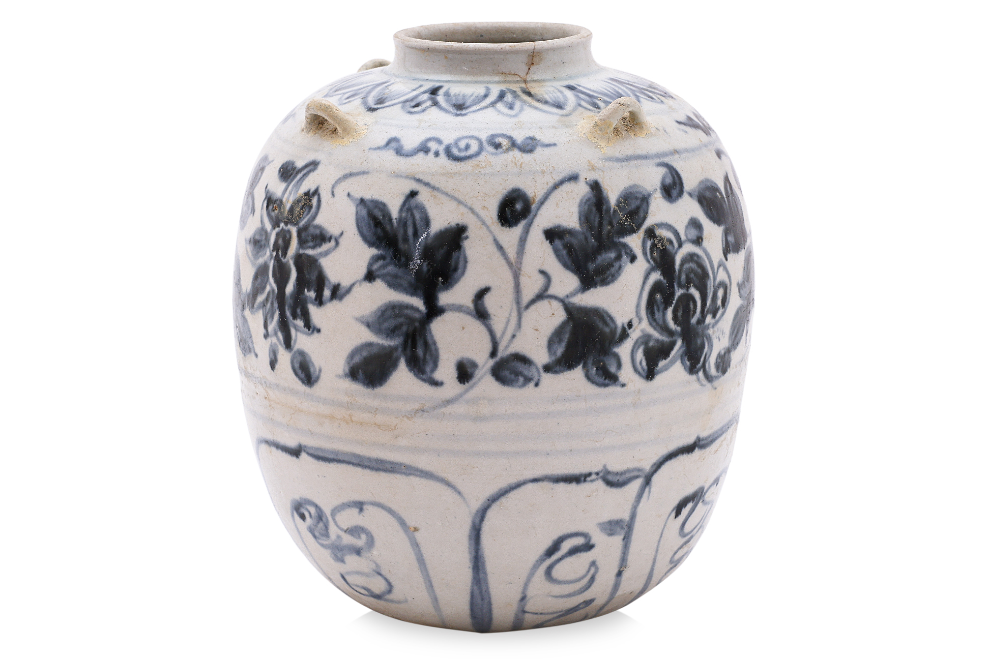 A VIETNAMESE BLUE AND WHITE JAR - Image 2 of 10