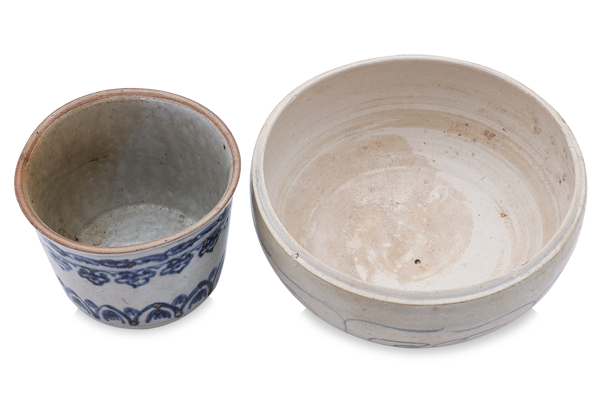 A VIETNAMESE BLUE AND WHITE BOX AND BEAKER - Image 3 of 4