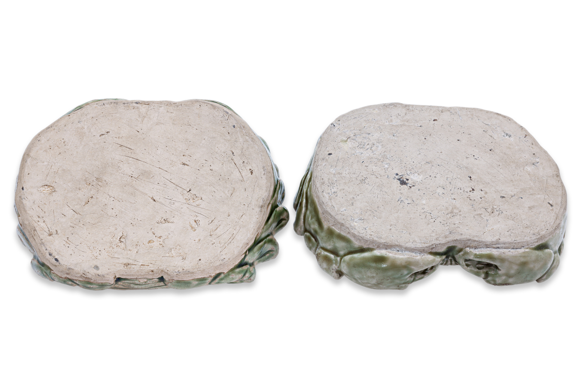 A PAIR OF VIETNAMESE GREEN GLAZED CRAB-FORM BOXES - Image 4 of 4