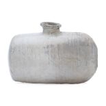 A KOREAN BUNCHEONG WARE RICE BALE SHAPED BOTTLE