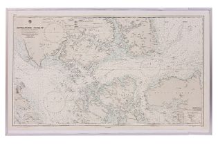 A LARGE MAP OF THE SINGAPORE STRAIT