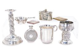 A GROUP OF EUROPEAN SILVER AND OTHER OBJECTS