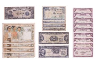 AN ASSORTMENT OF PHILIPPINES AND CAMBODIA BANKNOTES