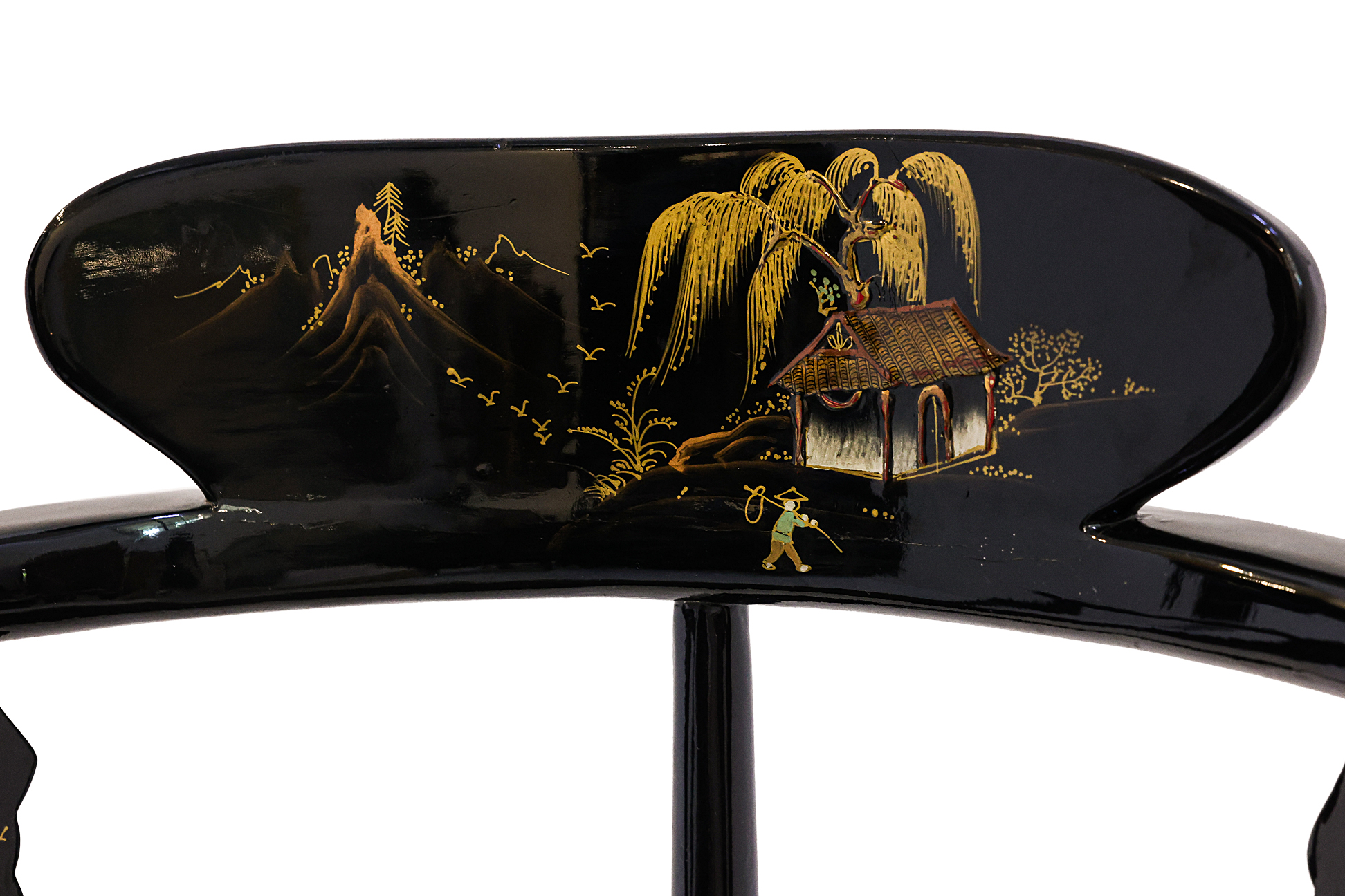 A MODERN CHINOISERIE CARLTON HOUSE DESK AND CHAIR - Image 8 of 8