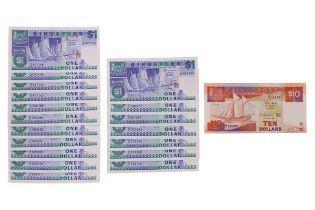 A GROUP OF SINGAPORE SHIP SERIES DOLLARS