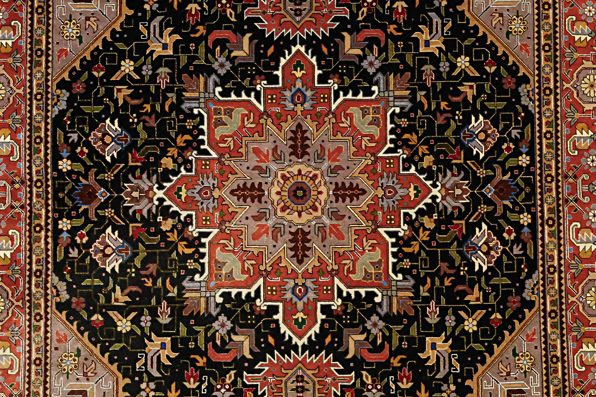 A FINE TABRIZ WOOL RUG (200 x 150 CM) - Image 2 of 3